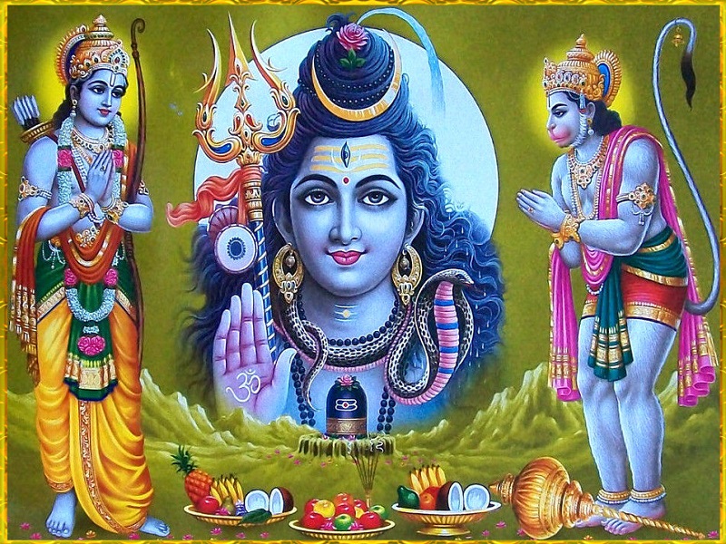 lord shiv rama with hanuman